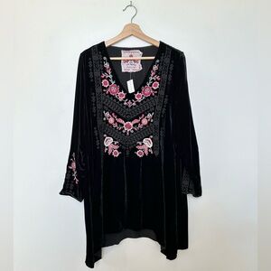 Johnny Was Velvet Tunic Dress